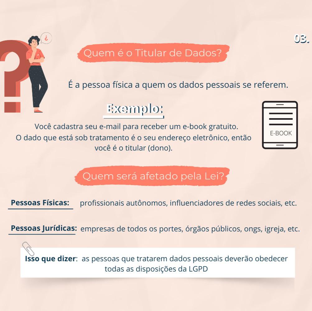 Quem é o titular de dados pela LGPD e quem será afetado pela LGPD?
